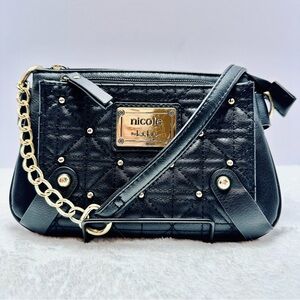Nicole-by-Nicole-Miller Pebbled Crossbody Bag